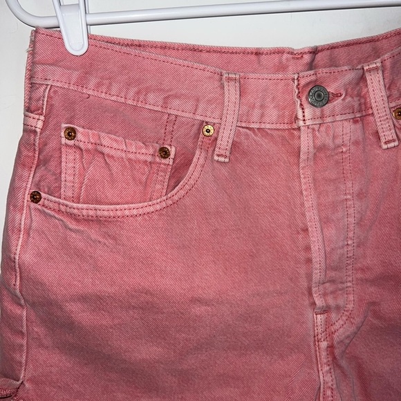 Levi's Pink 501 Original Denim Shorts size 30 - Picture 4 of 12
